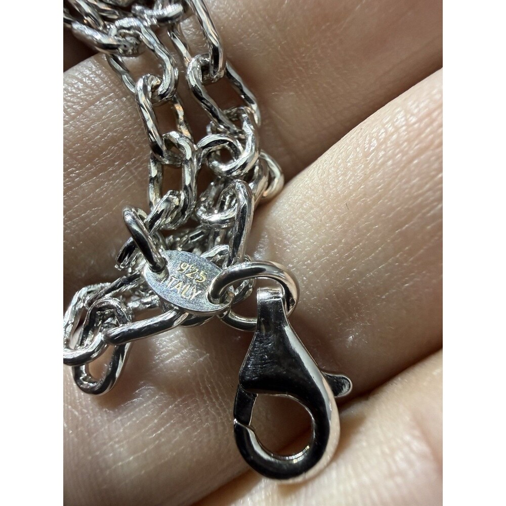 New 7.5” 925 Sterling Silver Bracelet Thick Link Heavy